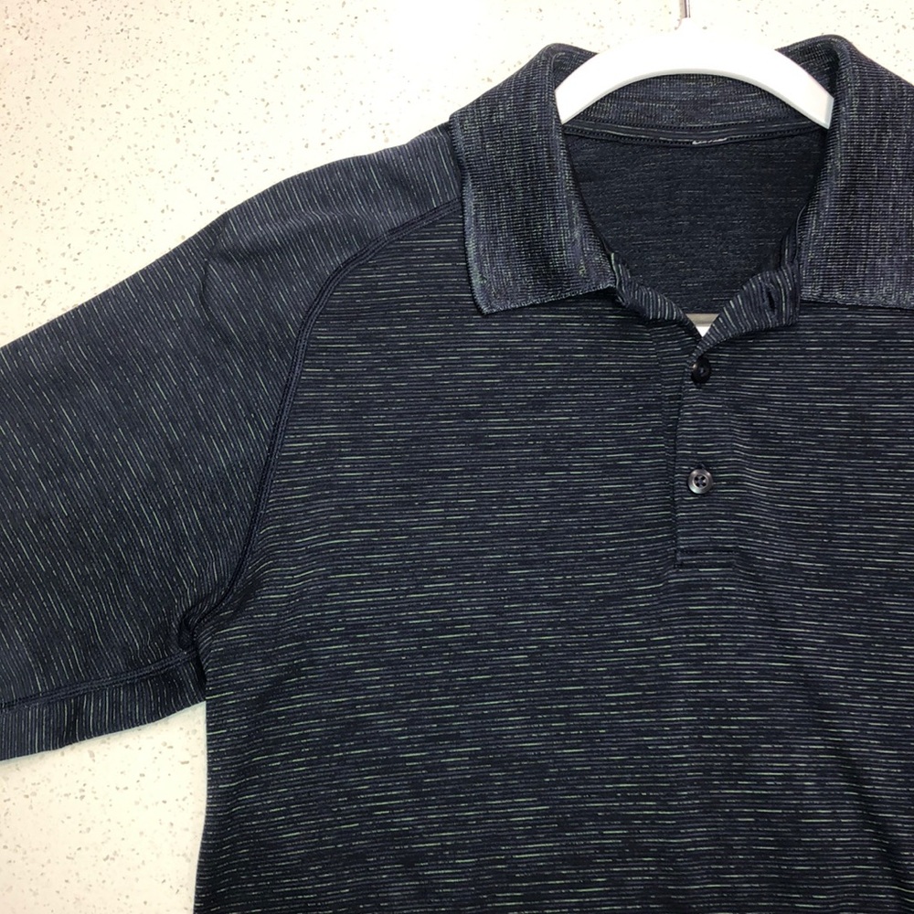 Blue Lululemon men’s polo shirt